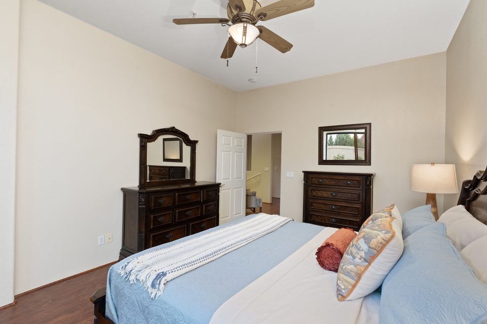 The second bedroom from the balcony