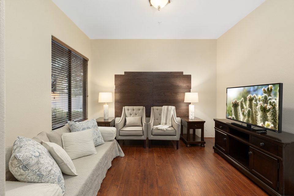 A separate sitting room