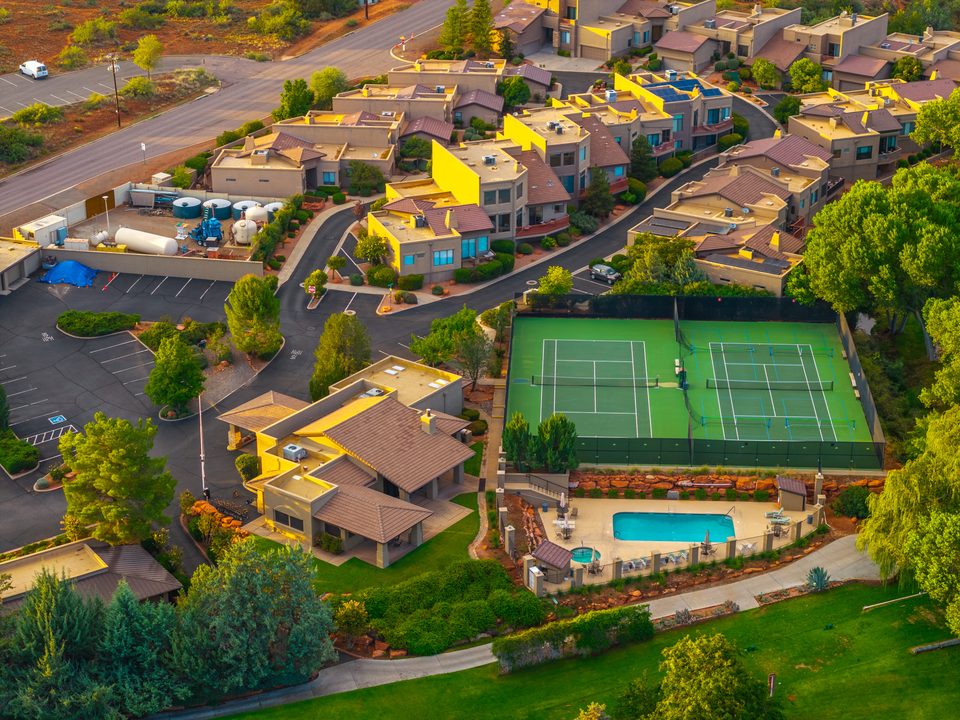 An overhead look at the community