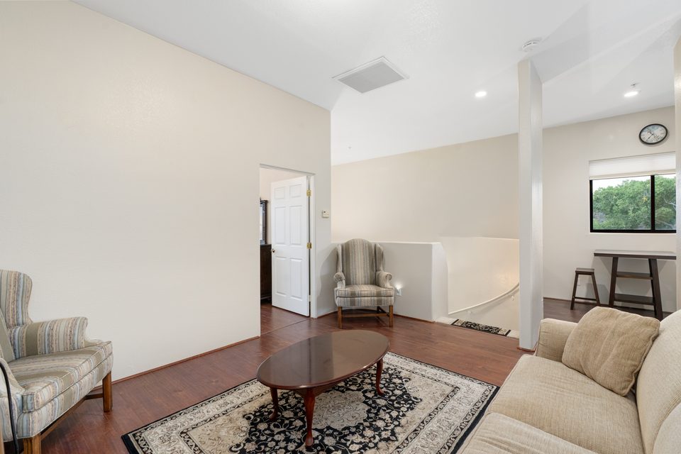 The upstairs sitting room