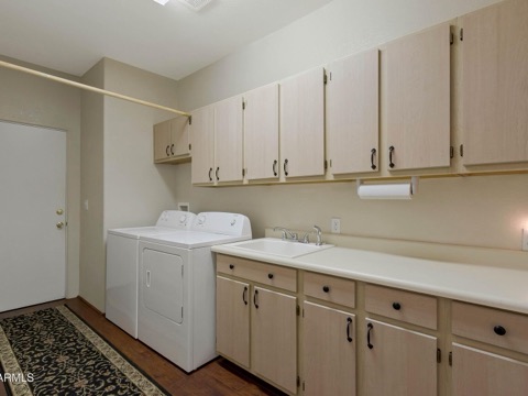 The laundry room