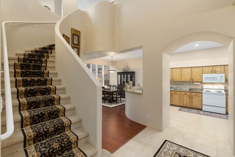 The entrance hall and staircase