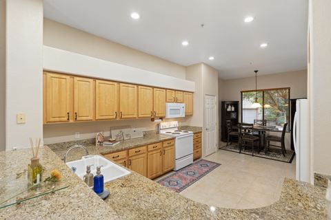 A view across the kitchen counter