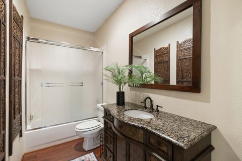 The downstairs bathroom